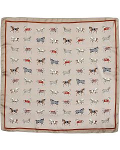 AWST Mini Horses In Blanket Scarf (28x28)