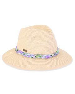 Sun N Sand Ladies Adriella Safari Hat With Braided Trim